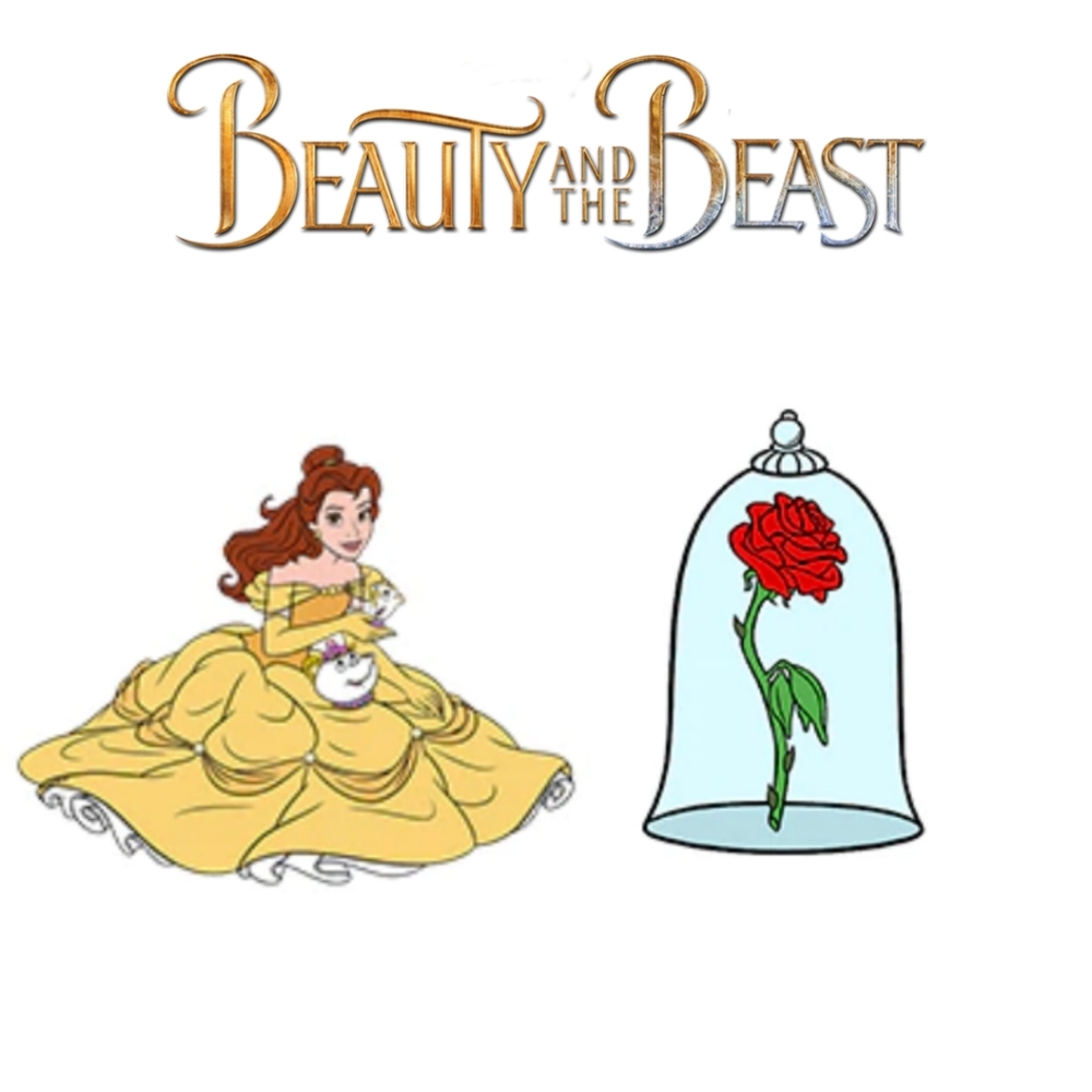 Beauty and the Beast Pin Set